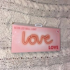 LED “LOVE” wall light